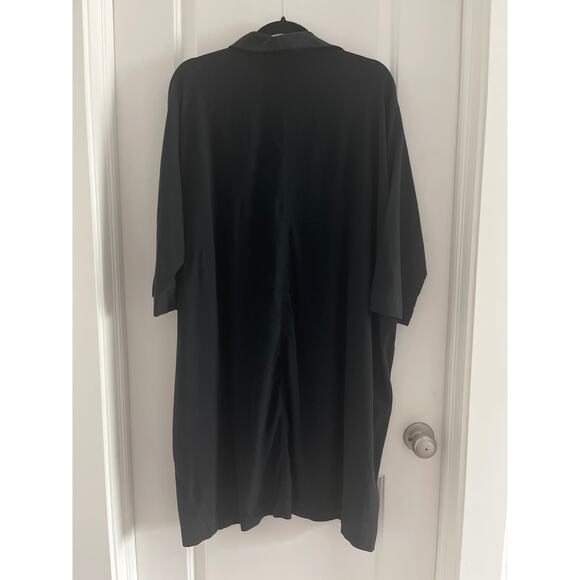 Lululemon Perfectly Poised Dress Button Front Oversized in Black Sz 10 - Picture 7 of 8